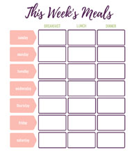 Meal Schedule