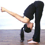 forward bend shoulder stretch