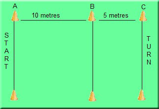 505 Agility Test Circuit